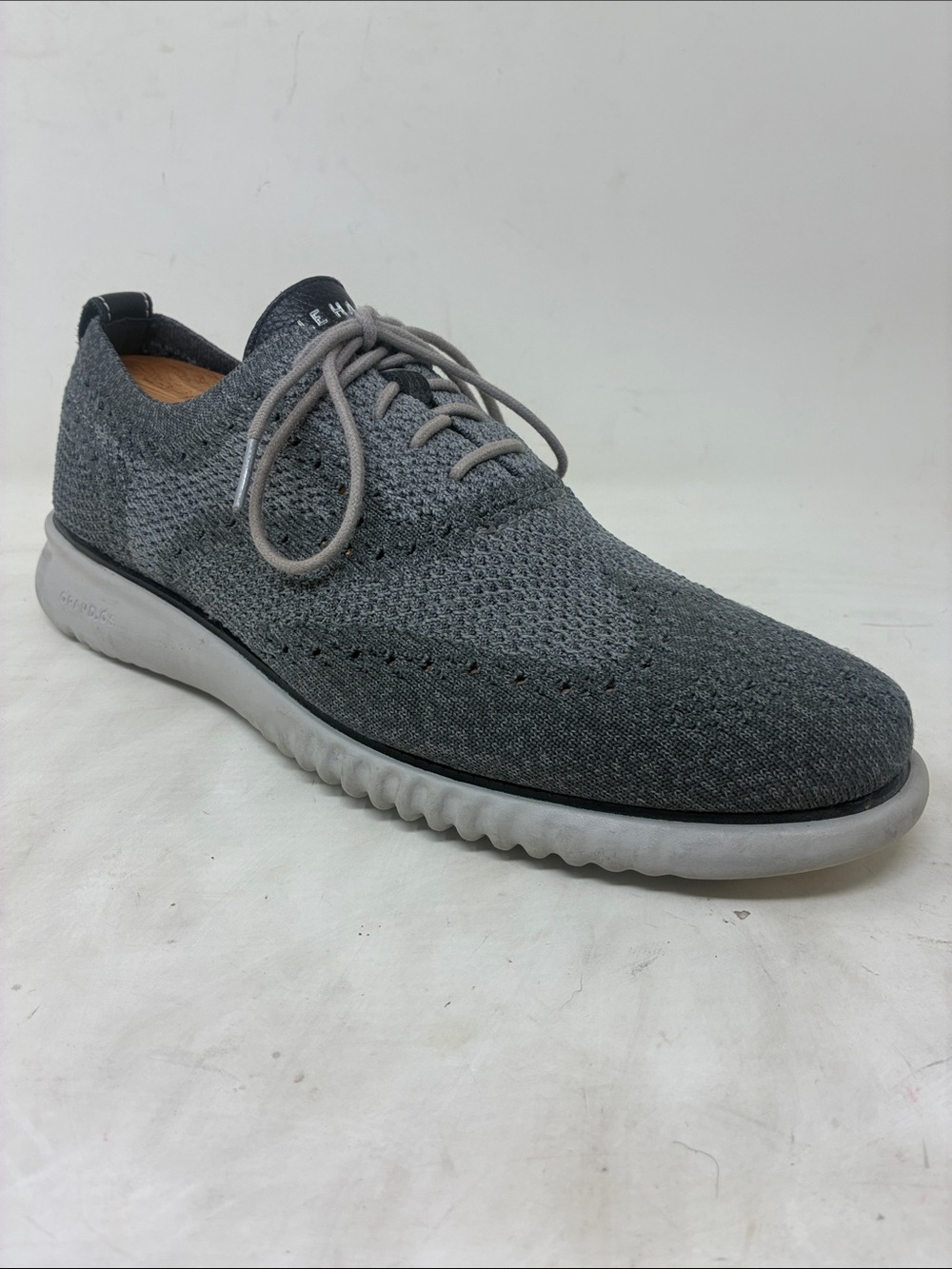 Cole Haan Gray Fabric Wingtip Sneakers
